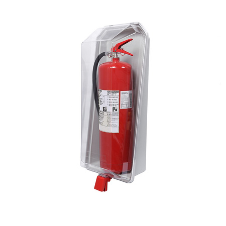 Skrzynka na gaśnicę 9-12kg Daken KRISTALL z przezroczystą pokrywą - 82290